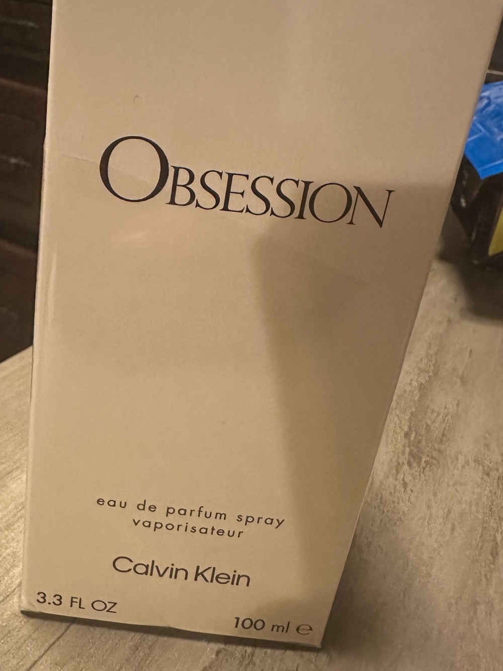 Calvin Klein Obsession Perfume Box - Beige and Black